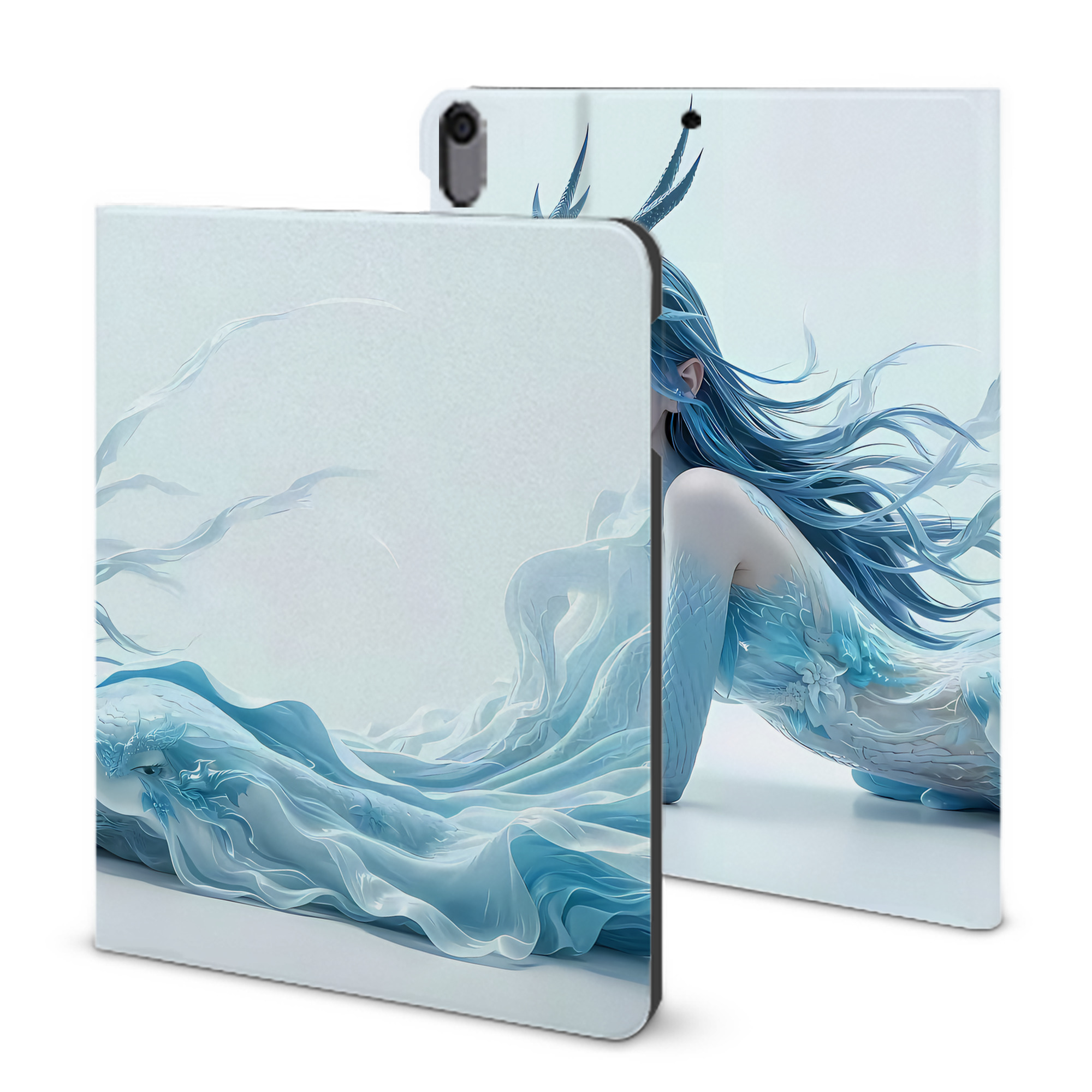 （画像用） Ne Zha 2 ナタ 魔童の大暴れ IPad ケース ブック型 PUレザー TPU 耐衝撃 軽量 薄型 ペン収納なし 全面保護 IPad 各モデル対応